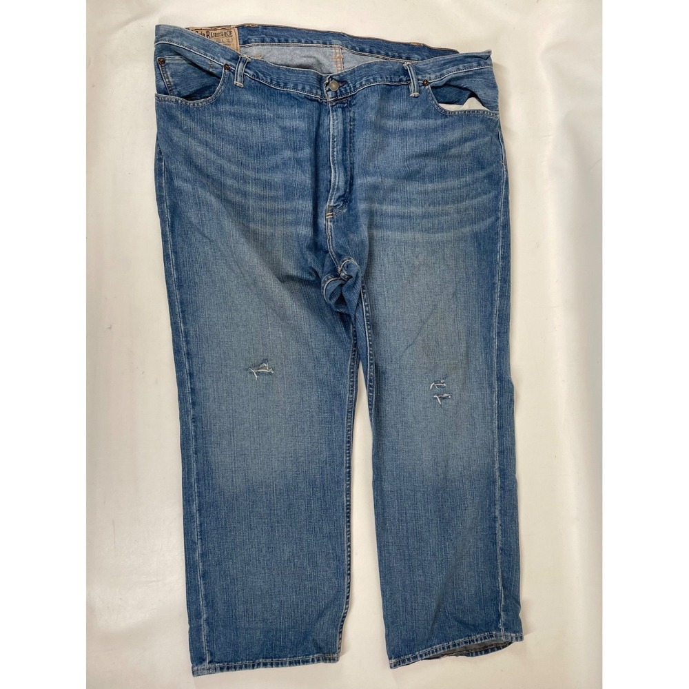Polo Ralph Lauren Classic Fit 867 Straight Blue Jeans 46B Xx30 Distressed